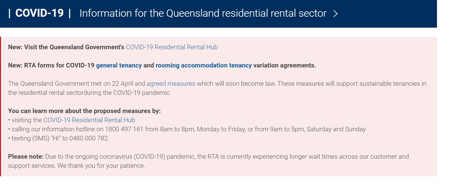 Coronavirus Queensland Real Estate Property Management Public Running Blog